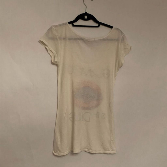 Trash & Luxury M Graphic Tee "Glamour is the Dr*g" Short Sleeve Vintage Y2K Lips - Picture 4 of 10